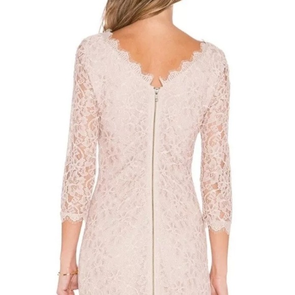 Diane Von Furstenberg DVF Elegant Lace Dress in Cream - VINTAGE - Picture 3 of 10